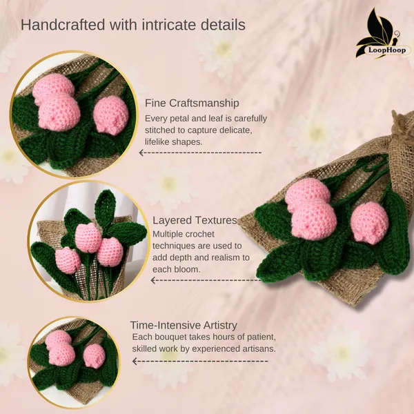Pink_Woolen_Flower_For_Home_Decor