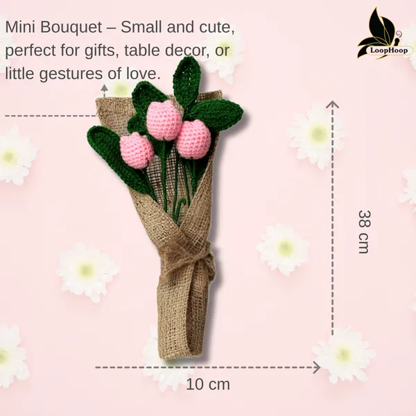 Pink_Woolen_Flower_For_Home_Decor