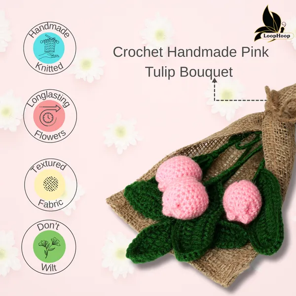 Pink_Woolen_Flower_For_Home_Decor