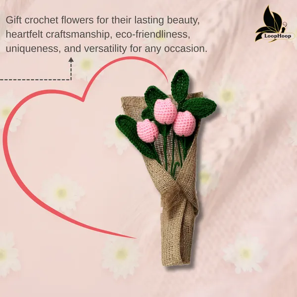 Pink_Woolen_Flower_For_Home_Decor