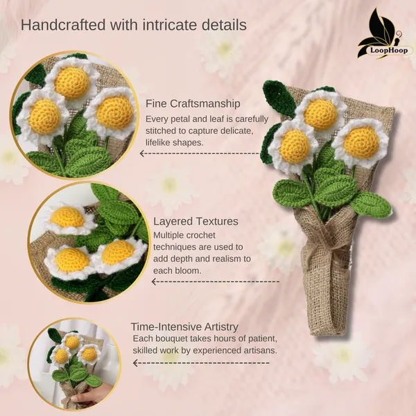 White_Woolen_Flower_For_Home_Decor