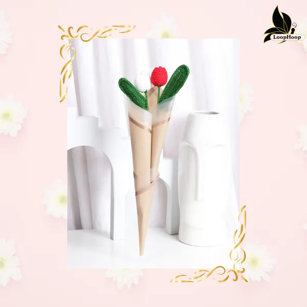 White_Woolen_Flower_For_Home_Decor