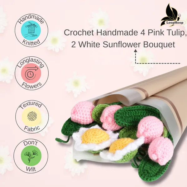 Pink_Woolen_Flower_For_Home_Decor