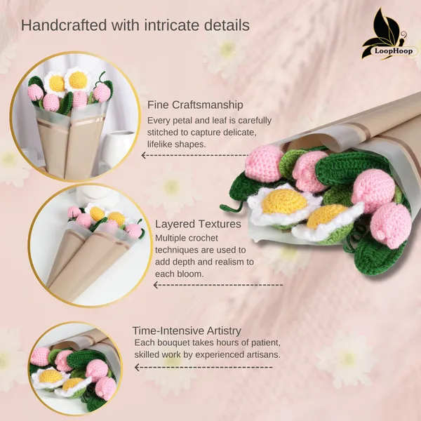Pink_Woolen_Flower_For_Home_Decor