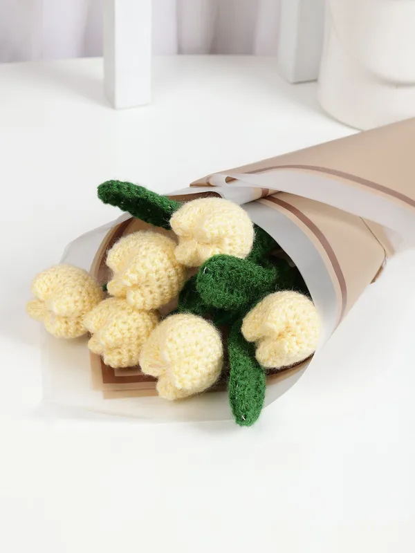 Yellow_Woolen_Flower_For_Home_Decor