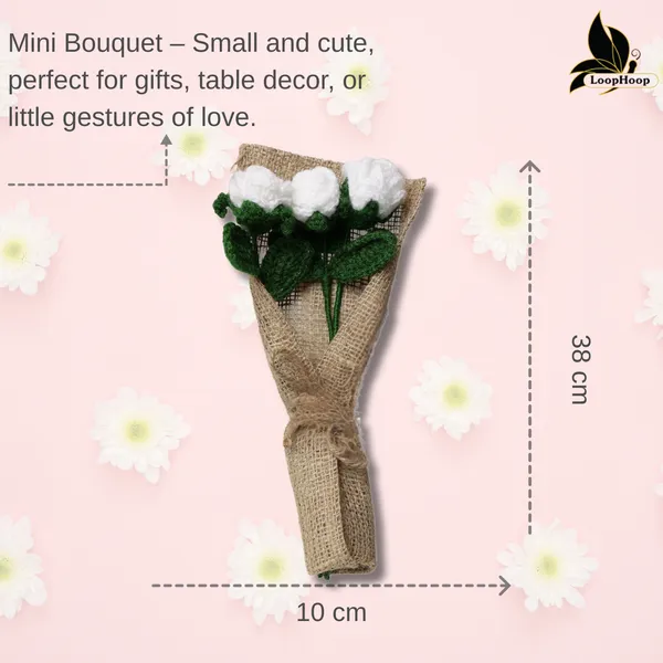 White_Woolen_Flower_For_Home_Decor