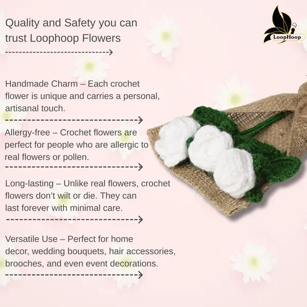 White_Woolen_Flower_For_Home_Decor