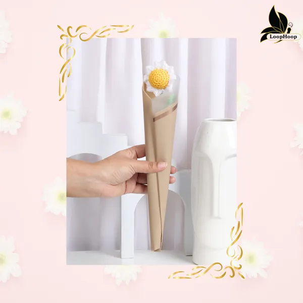 White_Woolen_Flower_For_Home_Decor