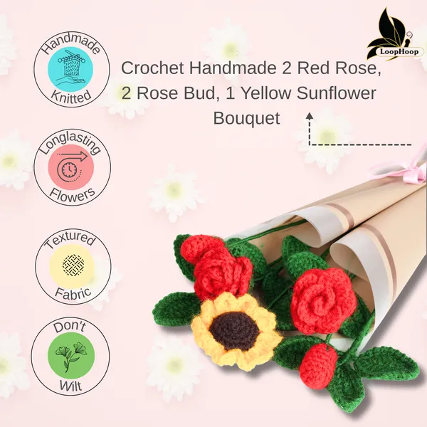 Red_Woolen_Flower_For_Home_Decor