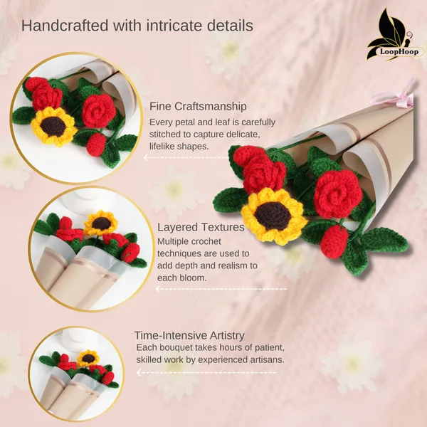 Red_Woolen_Flower_For_Home_Decor