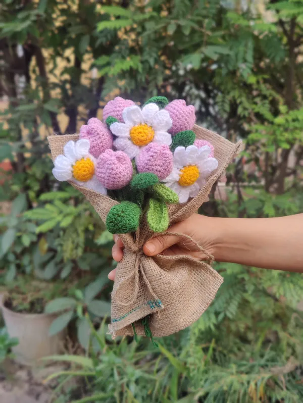 Purple_Woolen_Flowers_Home_Decor