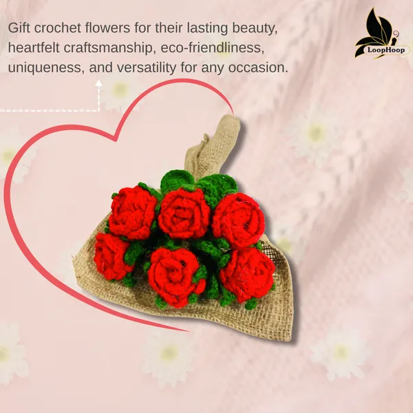 Red_Woolen_Flowers_Home_Decor