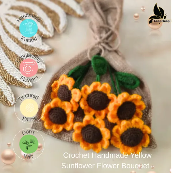 Yellow_Woolen_Flowers_Home_Decor