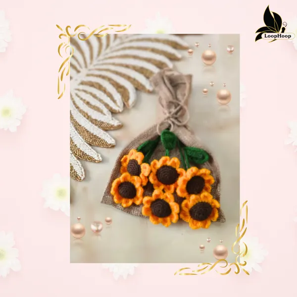 Yellow_Woolen_Flowers_Home_Decor