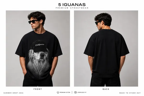 5_IGUANAS_California_Vibes_Oversized_T-Shirt