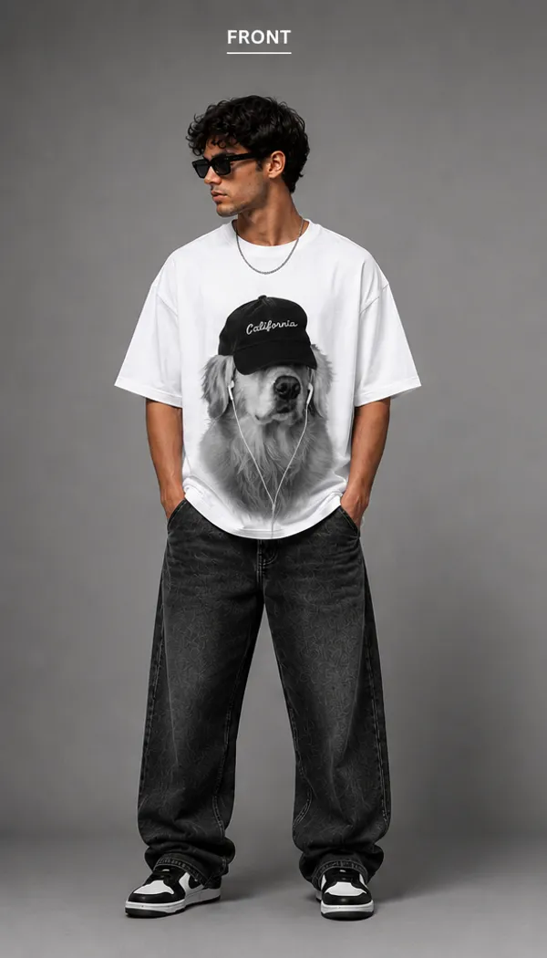 5_IGUANAS_White_California_Vibes_Oversized_T-Shirt