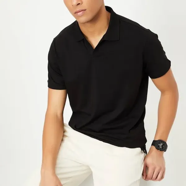 Black_Cotton_Blend_T_Shirt_For_Men