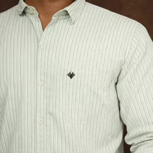 Light_Green_Beige_Cotton_Blend_Shirt_For_Men_(Pack_Of_2)