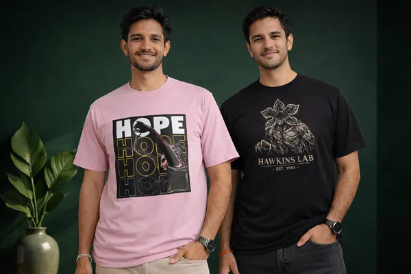Black_And_Pink_Organic_Cotton_T_Shirt_For_Men_(Pack_Of_2)