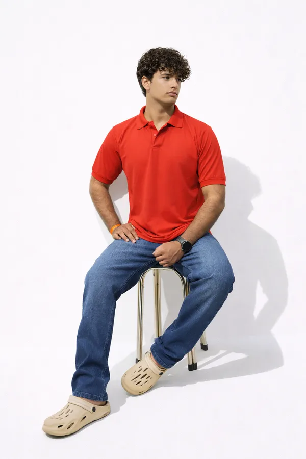 Red_Men's_Polo_Tshirt