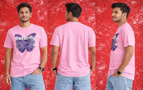 Men's_Pink_Cotton_Tshirt_For_Men