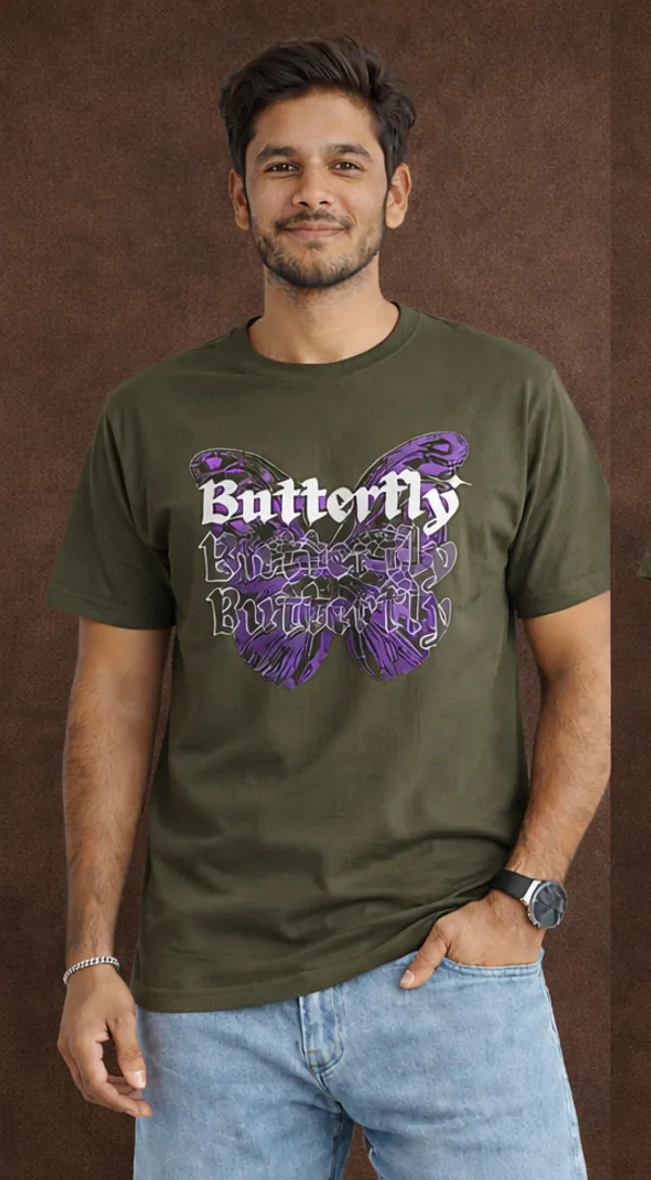 Black_Cotton_Blend_T_Shirt_For_Men