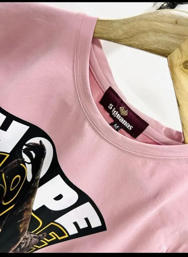 Pink_Cotton_Blend_T_Shirt_For_Men