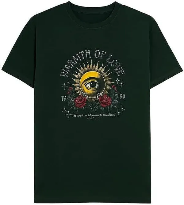 Green_Cotton_Blend_T_Shirt_For_Men