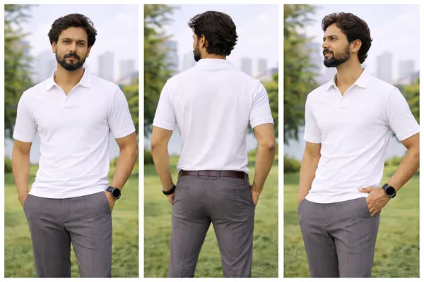 White_Cotton_Blend_T_Shirt_For_Men
