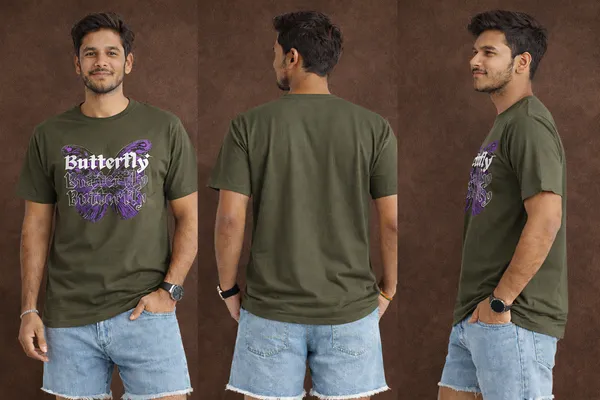 Green_And_Black_Cotton_Blend_T_Shirt_For_Men_(Pack_Of_2)