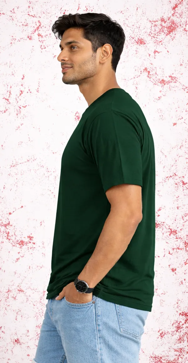 Green_And_Black_Cotton_Blend_T_Shirt_For_Men_(Pack_Of_2)