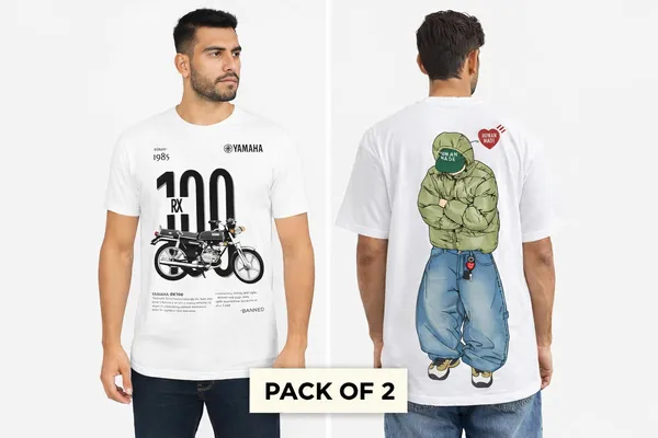 White_Organic_Cotton_T_Shirt_For_Men_(Pack_Of_2)
