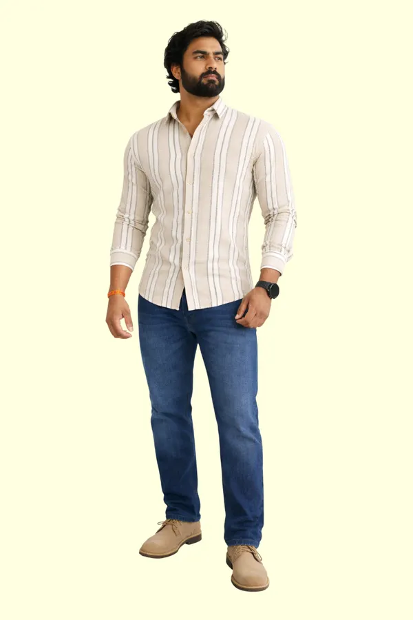 Beige_And_White_Cotton_Blend_Shirt_For_Men