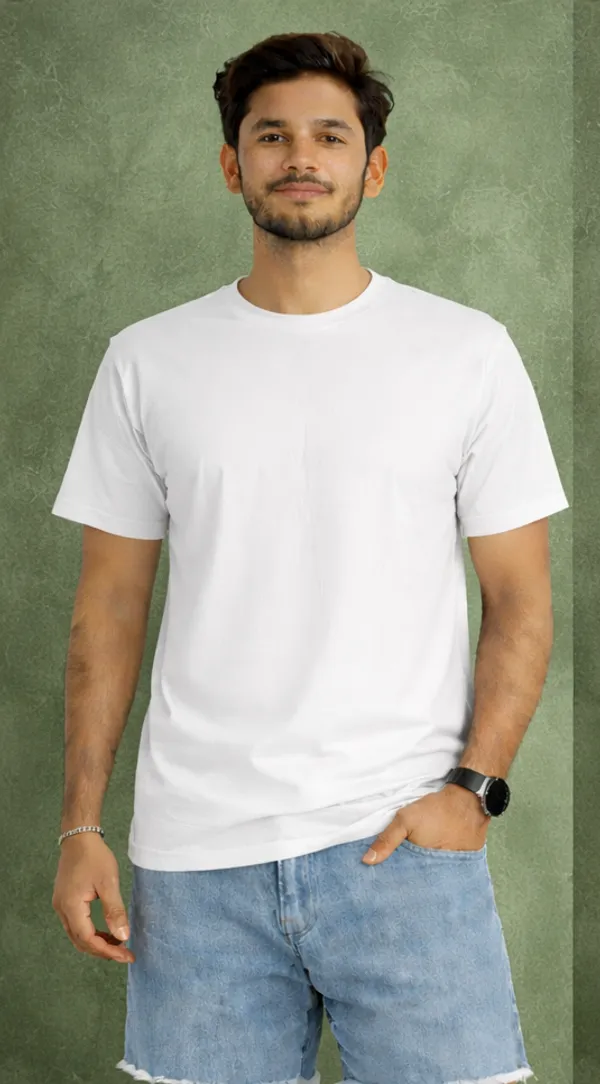 White_Cotton_Blend_T_Shirt_For_Men_(Pack_Of_2)