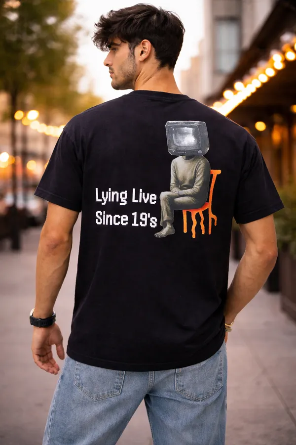 5_IGUANAS_Print_Men's_Black_Tshirt