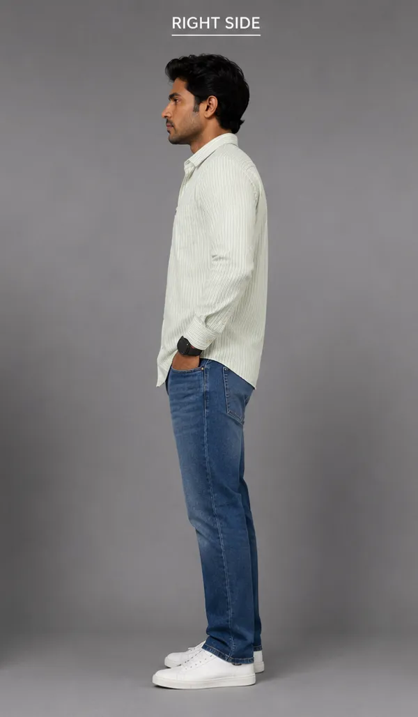 Light_Green_Cotton_Blend_Shirt_For_Men