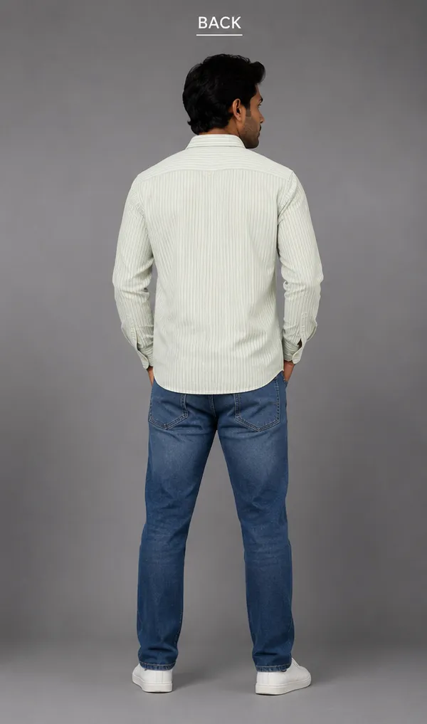 Light_Green_Cotton_Blend_Shirt_For_Men