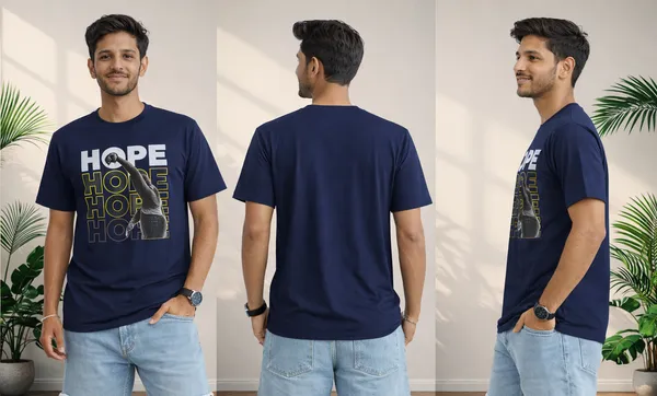 Men's_Blue_Cotton_Tshirt_For_Men