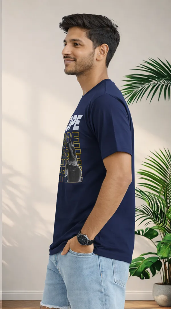 Men's_Blue_Cotton_Tshirt_For_Men