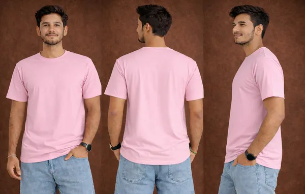 Men's_Regular_Fit_Pink_Tshirt