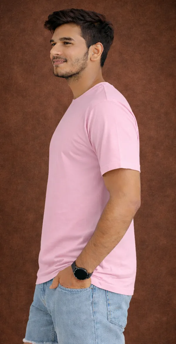 Men's_Regular_Fit_Pink_Tshirt