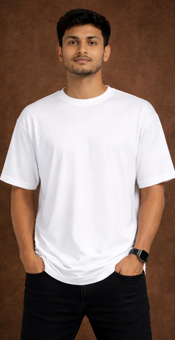 Unisex_White_Down_Shoulder_T_Shirt