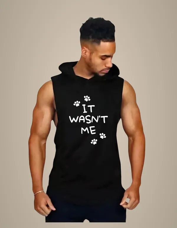 Black_Trendy_Hood_Sports/Gym_T-Shirt_For_Men