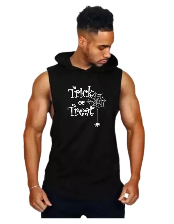 Black_Trendy_Hood_Sports/Gym_T-Shirt_For_Men