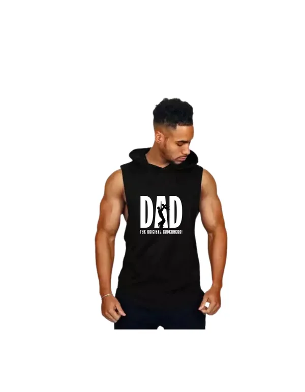Black_Trendy_Hood_Sports/Gym_T-Shirt_For_Men