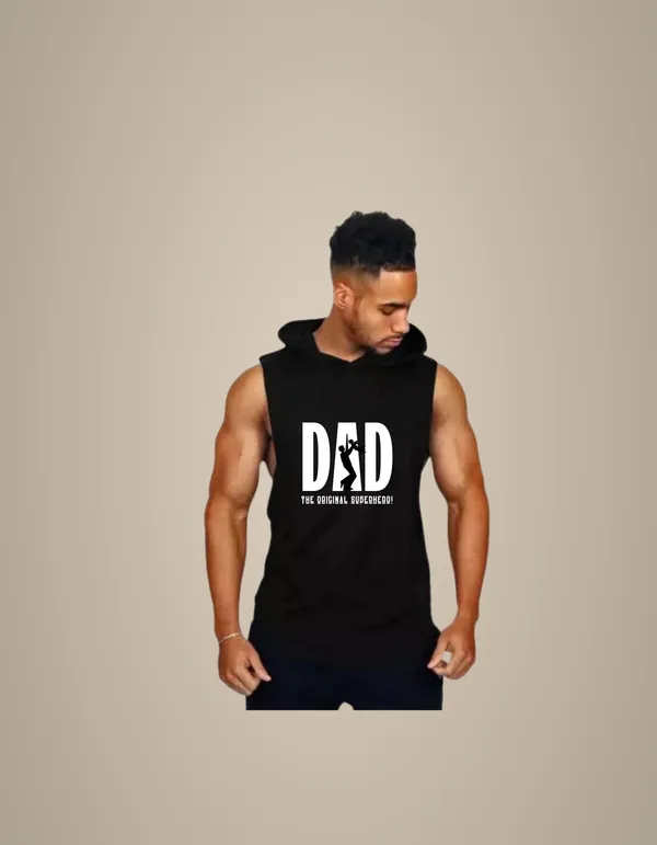 Black_Trendy_Hood_Sports/Gym_T-Shirt_For_Men