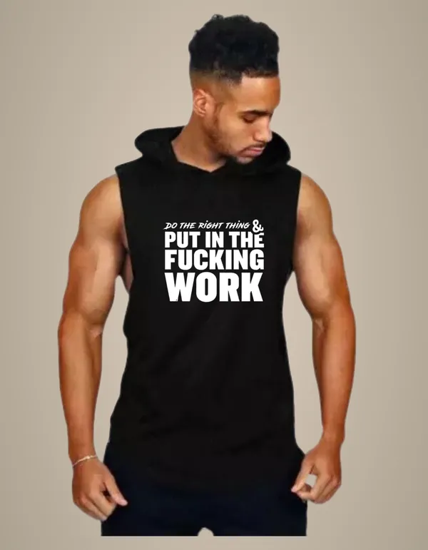 Black_Trendy_Hood_Sports/Gym_T-Shirt_For_Men