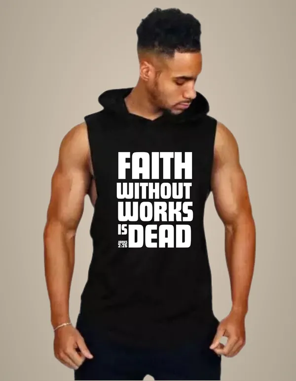 Black_Trendy_Hood_Sports/Gym_T-Shirt_For_Men