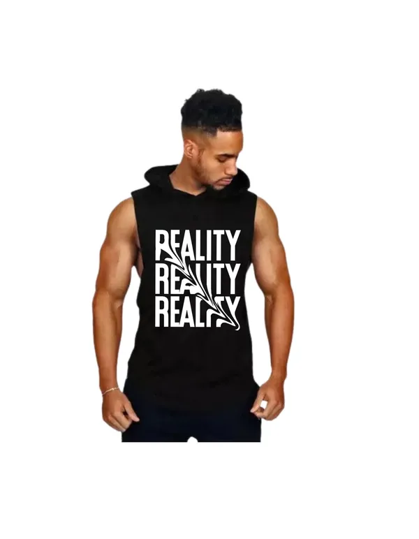 Black_Trendy_Hood_Sports/Gym_T-Shirt_For_Men