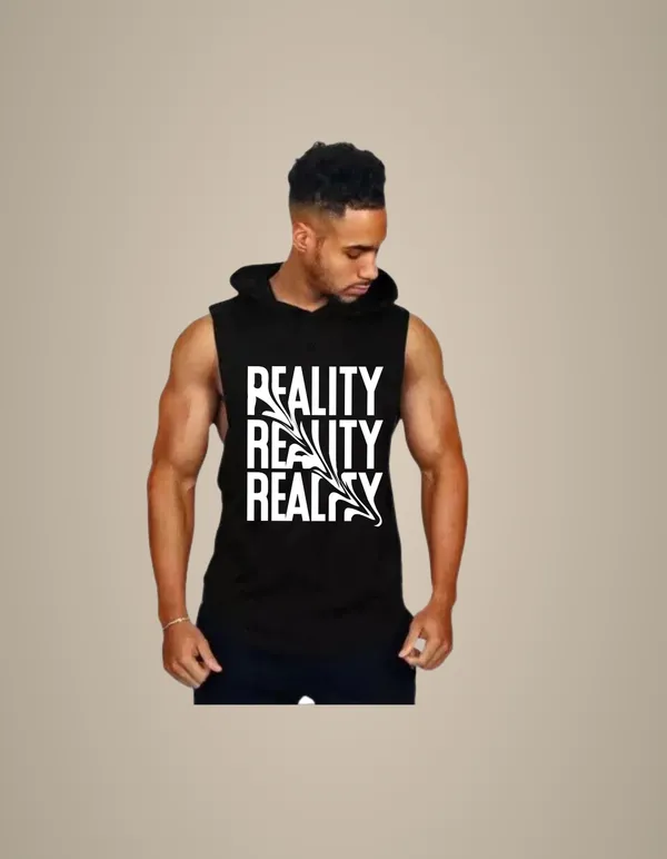 Black_Trendy_Hood_Sports/Gym_T-Shirt_For_Men